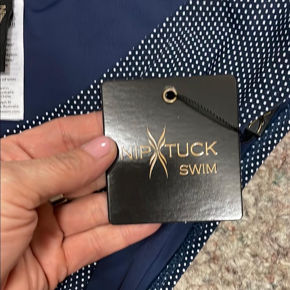 Nip Tuck Swim Women's Blue Bikini Bottom - Picture 2 of 7